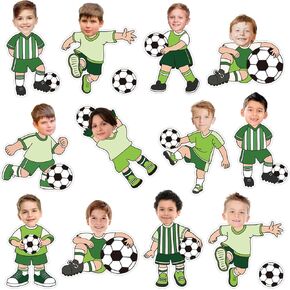 Whaline 50 Pcs Basketball DIY Cutouts Sports Ball Cut-Outs Basketball Player Paper Cutting with 100 Pcs Glue Points for Crafts Birthday Party Classroom Bulletin Board Photo in Kuwait