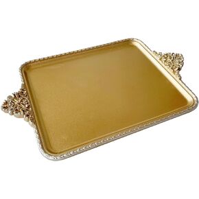 طبق مجوهرات، حامل حلقات طبق عتيق من الراتنج، منظم مجوهرات، طبق حلية ذهبي عتيق لديكور المنزل للمنزل والمكتب ورف الكتب in Kuwait