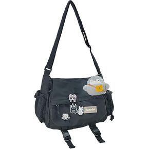 حقيبة نايلون ماسنجر كاواي كروسبودي مع حقيبة كتف جمالية بدبابيس لطيفة للنساء والرجال in Kuwait