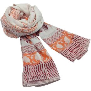 وشاح نسائي خفيف الوزن مصنوع من القطن الناعم على الموضة - متعدد الألوان in Kuwait