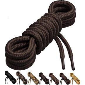 حذاء دائري سميك وشديد التحمل بسمك 1/5 بوصة من خشب البتولا، بني داكن، مقاس 45 بوصة (115 سم) -S in Kuwait