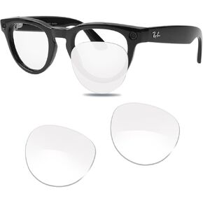 عدسات النظارات الشمسية البديلة المتوافقة مع Ray-Ban RW4010 52 مم والجيل 2 RW4014 52 مم بصريات شفافة لإطارات Meta Skyler، ملاءمة مريحة وسهلة التركيب in Kuwait