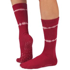 TAVI Kai 2 Pack Grip Socks, Shitake Heather/Ebony Mirage Stripe, Small in Saudi Arabia