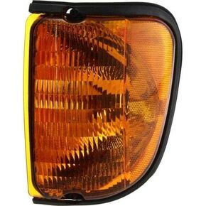 Go-Parts - مجموعة مصابيح الحديقة اليسرى (السائق) لعام 2003 Ford E-250، مجموعة مصابيح بديلة لوقوف السيارات/الجانب بدون مصابيح أو مقابس، 3C2Z13201AA in Kuwait