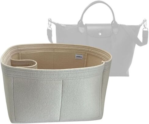 SAMORGA (17-5/ Long-M1 مقسم حقيبة لـ Le Pliage مقبض علوي حقيبة متوسطة مقسم حقيبة إدراج حقيبة داخلية in Kuwait