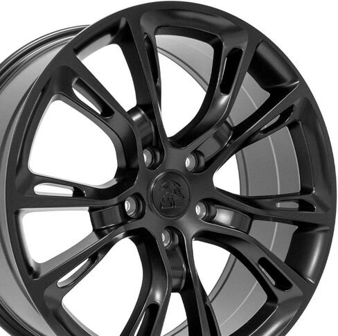 إطارات OE Wheels JP16 مقاس 20 بوصة تناسب جيب جراند شيروكي Spider Monkey SRT8 Style 5x127 20x8.5 أسود ساتان - هولاندر 9113 (1) in Saudi Arabia