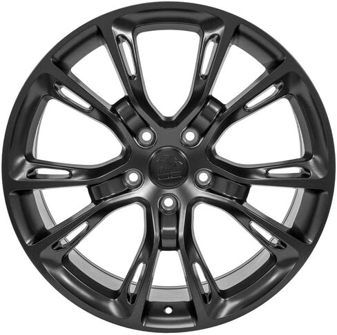 إطارات OE Wheels JP16 مقاس 20 بوصة تناسب جيب جراند شيروكي Spider Monkey SRT8 Style 5x127 20x8.5 أسود ساتان - هولاندر 9113 (1) in Saudi Arabia