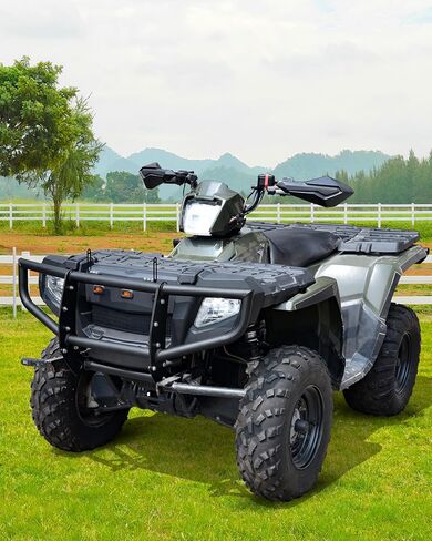 Front Bumper Guard with Light Bar Bracket for Polaris Sportsman 450 500 600 700 800 2005-2010 Accessories, Combined Heavy Duty Steel Front Brush Guard Protector in Saudi Arabia