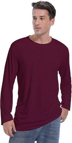 Big & Tall Long Sleeve Moisture Wicking Athletic T-Shirt in Saudi Arabia