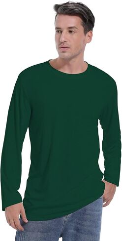 Big & Tall Long Sleeve Moisture Wicking Athletic T-Shirt in Saudi Arabia