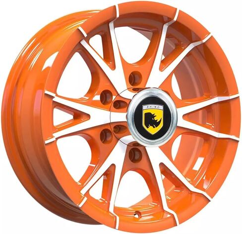 15x6 6x5.5 Premium Aluminum Trailer Wheel 6Lug Orange Machine Trailer Rim in Saudi Arabia