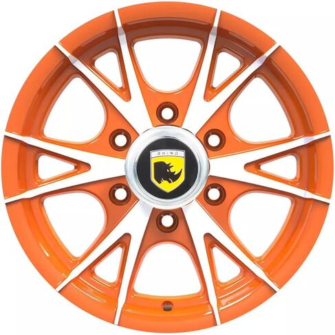 15x6 6x5.5 Premium Aluminum Trailer Wheel 6Lug Orange Machine Trailer Rim in Saudi Arabia