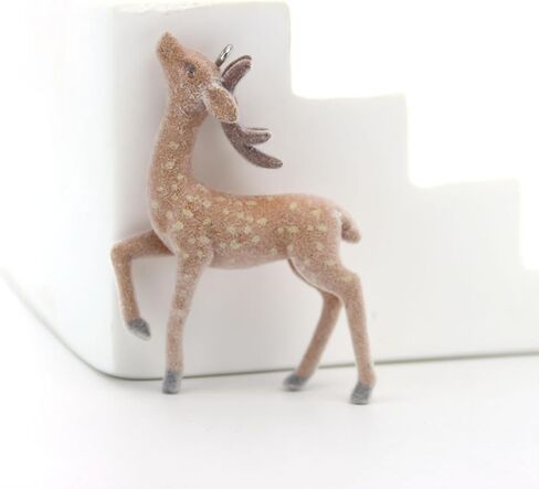 2 قطعة الغزلان البني طباعة سلاسل المفاتيح نزوة توي عيد الميلاد غامض الحيوان طباعة حلقة رئيسية للنساء الرجال 2000s اكسسوارات in Kuwait