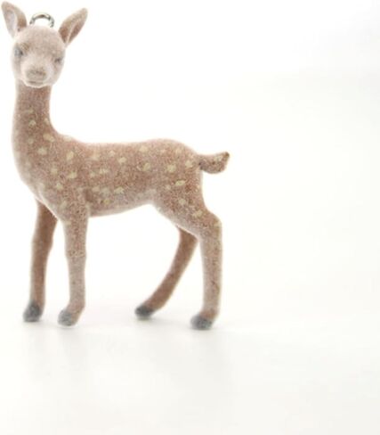 2 قطعة الغزلان البني طباعة سلاسل المفاتيح نزوة توي عيد الميلاد غامض الحيوان طباعة حلقة رئيسية للنساء الرجال 2000s اكسسوارات in Kuwait