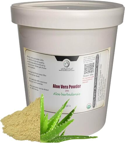 Organic - USDA Certified || Aloe Vera Powder || Pure & Natural || Aloe barbadensis || Guatemala - 7 oz in Saudi Arabia