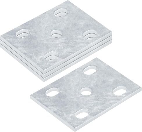 4 Pack Trailer Axle U-Bolt Tie Plates Fits 2" Square Axles and 1-3/4" Leaf Springs, 7/32" Thick in Saudi Arabia