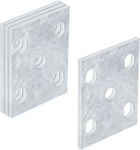 4 Pack Trailer Axle U-Bolt Tie Plates Fits 2" Square Axles and 1-3/4" Leaf Springs, 7/32" Thick in Saudi Arabia