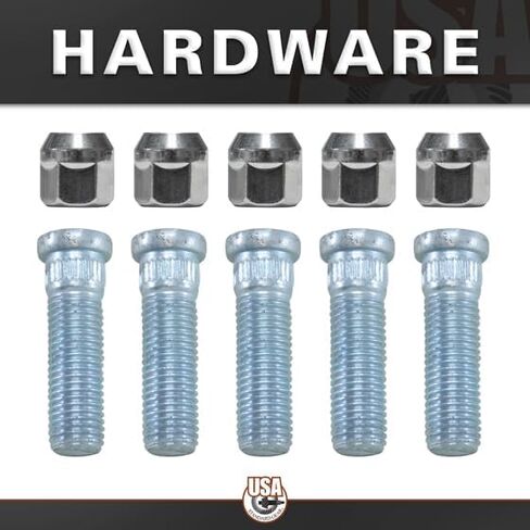 Rear Axle Kit Fits GM 7.625" Diff 28 Spline 5 Lug 28-13/16" Long in Saudi Arabia