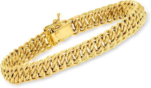 Ross-Simons Italian 14kt Yellow Gold Americana-Link Bracelet in Saudi Arabia