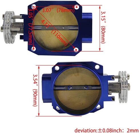 Q45 Car Throttle Body Intake Valve Throttle Valve Compatible For Nissan RB25DET RB26DET RB20 GTS in Kuwait