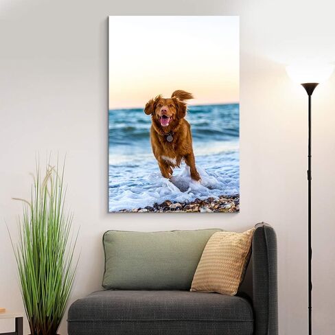 NWT Custom Canvas Prints with Your Photos for Pet/Animal, Personalized Canvas Pictures for Wall to Print Framed 24x16 inches in Saudi Arabia