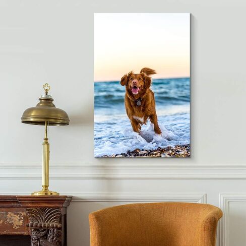 NWT Custom Canvas Prints with Your Photos for Pet/Animal, Personalized Canvas Pictures for Wall to Print Framed 24x16 inches in Saudi Arabia