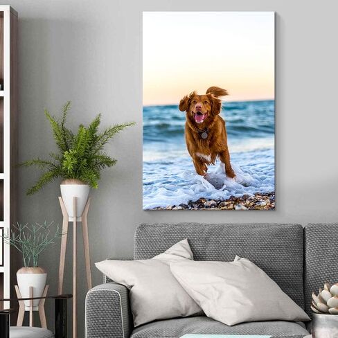 NWT Custom Canvas Prints with Your Photos for Pet/Animal, Personalized Canvas Pictures for Wall to Print Framed 24x16 inches in Saudi Arabia