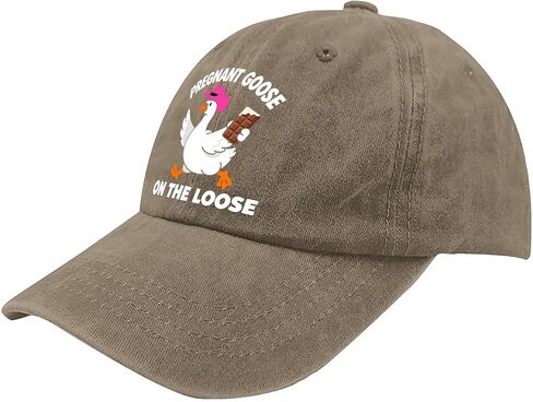 Pregnant Gooses On The Loose Hat for Boyfriends Trendy Washed Distressed in Saudi Arabia