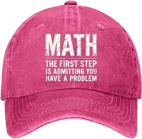Mathematics The First Stepped is Admitting You Have A Problems Hats Garde Cap in Saudi Arabia
