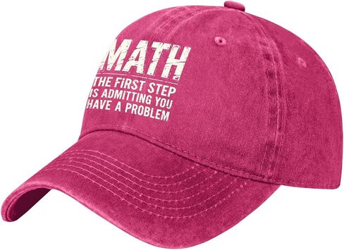Mathematics The First Stepped is Admitting You Have A Problems Hats Garde Cap in Saudi Arabia