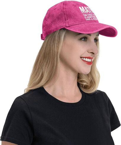 Mathematics The First Stepped is Admitting You Have A Problems Hats Garde Cap in Saudi Arabia
