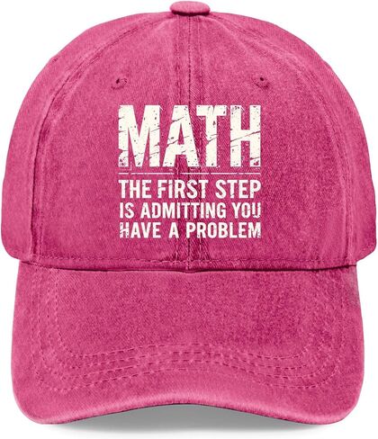 Mathematics The First Stepped is Admitting You Have A Problems Hats Garde Cap in Saudi Arabia