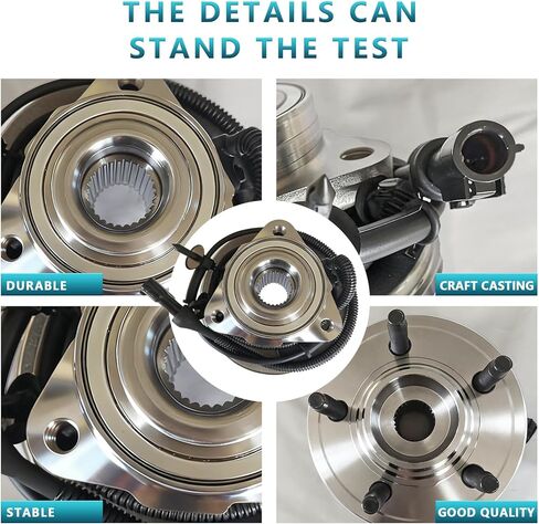 مجموعة محور تحمل العجلة الأمامية 515078 لسيارة Ford Explorer 2006-2010، Explorer Sport Trac 2007-2010، Mercury Mountaineer 2006-2010 (قطعتان) in Saudi Arabia
