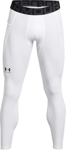 بنطال ضيق HeatGear Armor للرجال من Under Armour، (301) أخضر غابة/أبيض/أبيض، مقاس X-Large in Kuwait