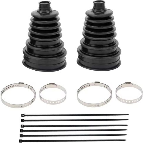 2 PCS Silicone CV Joint Boot Repair Kits Fit for 19mm to 24mm Shafts with 4 Stainless Steel CVs Boots Clamp with 6 Cable Ties in Saudi Arabia