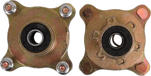 4 Stud 110mm Spacing Front Wheel Hubs and 17mm Steering Knuckle Spindle for DIY Parts Disc Brake Golf Cart Go Kart ATV Quad Buggy 4 Wheelers 110cc 125cc 150cc in Saudi Arabia