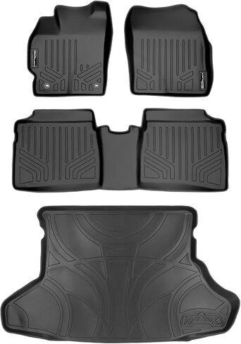 MAXLINER Floor Mats 2 Row Liner Set Black for 2012-2015 Toyota Prius (No Prius V or C Models) in Kuwait