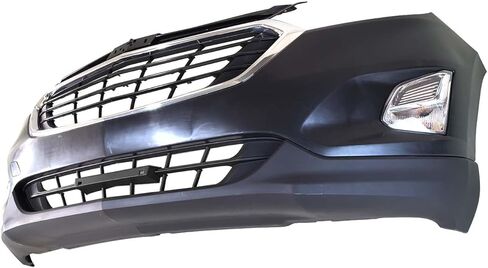 Equinox Front Bumper Cover Grille Kit Compatible with 2018 2019 2020 2021 Ch-evy Equinox LS,L,LT,Premier Plus,Premier Sport Utility 4-Door With Fog Lights Without Sensor Holes With Tow Hook Hole in Kuwait