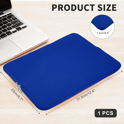 Laptop Case - Polyester Computer Sleeve Carrying Bag Waterproof Laptop Protective Cover for 11" Notebook, Dark Blue in Saudi Arabia