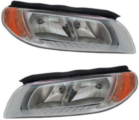 Garage-Pro Driver and Passenger Side Headlight for Volvo XC70 2008-2013 Also Fits S80 Halogen With bulb(s) Replaces# 312143563 312143555 in Saudi Arabia