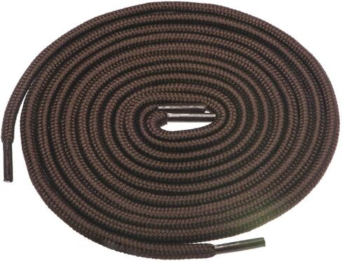 حذاء دائري سميك وشديد التحمل بسمك 1/5 بوصة من خشب البتولا، بني داكن، مقاس 45 بوصة (115 سم) -S in Kuwait