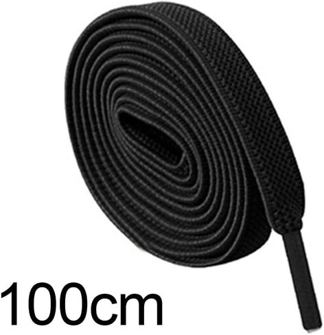 1 Set of 4 Elastic No-Tie Laces, 39.37 Inch Polyester Sports Laces, Lightweight, Braided, Solid Color, Adjustable for Comfort, Includes 2 Laces + 2 Buckles in Saudi Arabia