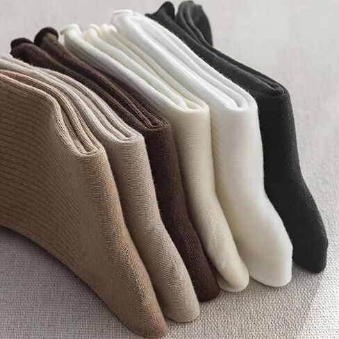 6 Pairs Of Ruffle Socks Women, Soft Stacked Stripes Texture Cute Ruffle Ankle Socks Solid Color And Comfortable in Saudi Arabia