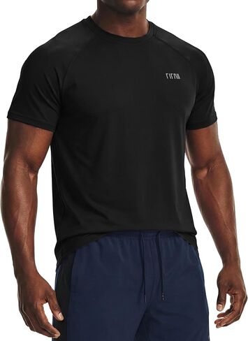 Men's Compression Shirts Short Sleeve Moisture Wicking Workout T Shirt Base Layer Gym Undershirts in Saudi Arabia