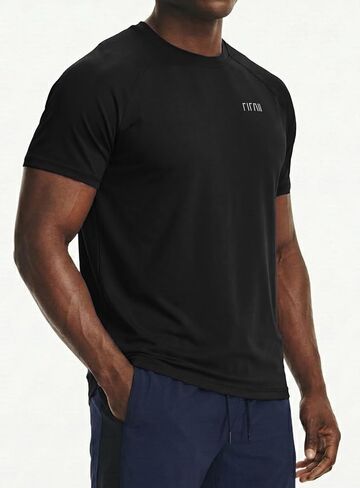 Men's Compression Shirts Short Sleeve Moisture Wicking Workout T Shirt Base Layer Gym Undershirts in Saudi Arabia