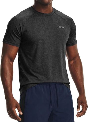 Men's Compression Shirts Short Sleeve Moisture Wicking Workout T Shirt Base Layer Gym Undershirts in Saudi Arabia