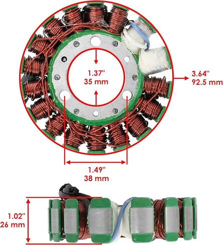 Caltric Stator & Left Crankcase Gasket Compatible With Honda Trx450Er Trx-450Er 2006-2009 2012-2014 in Saudi Arabia