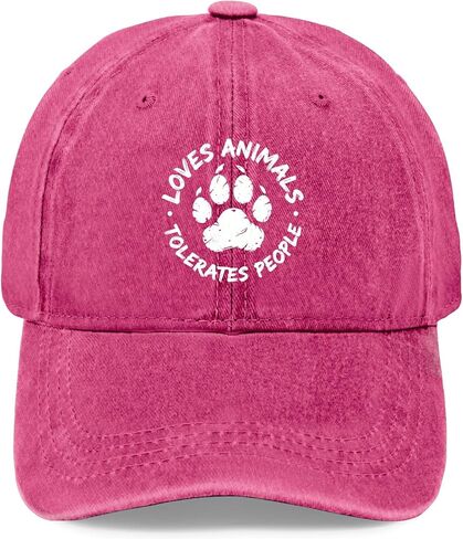Loves Animals tolerates People Hats for Men Aesthetic Washed Distressed in Saudi Arabia