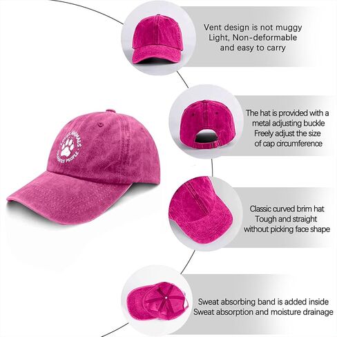 Loves Animals tolerates People Hats for Men Aesthetic Washed Distressed in Saudi Arabia