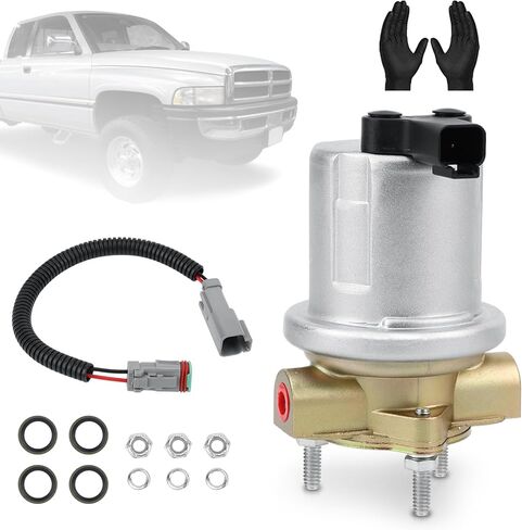 P74213 12V Electric Fuel Pump Fits Dodge Ram 2500 3500 Pickup 1997 1998 1999 2000 2001 2002 5.9L L6 Cummins Turbo Diesel, OEM Direct Replace: HFP923, 5015723AA, 5015723AB, 5015723AC in Saudi Arabia